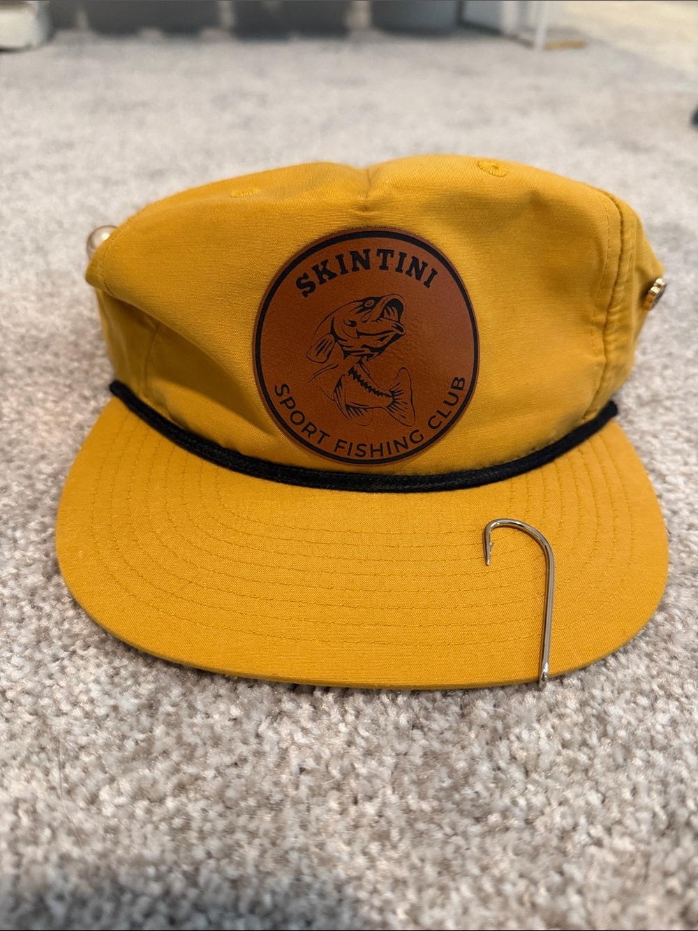 Men’s Mustard Sport Fishing Club Rope Cap